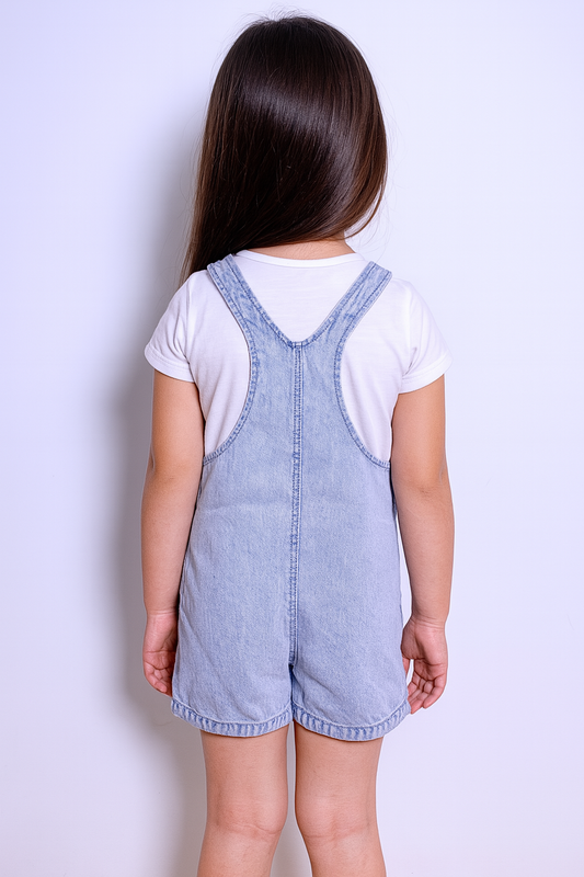 Floral Denim Dungaree