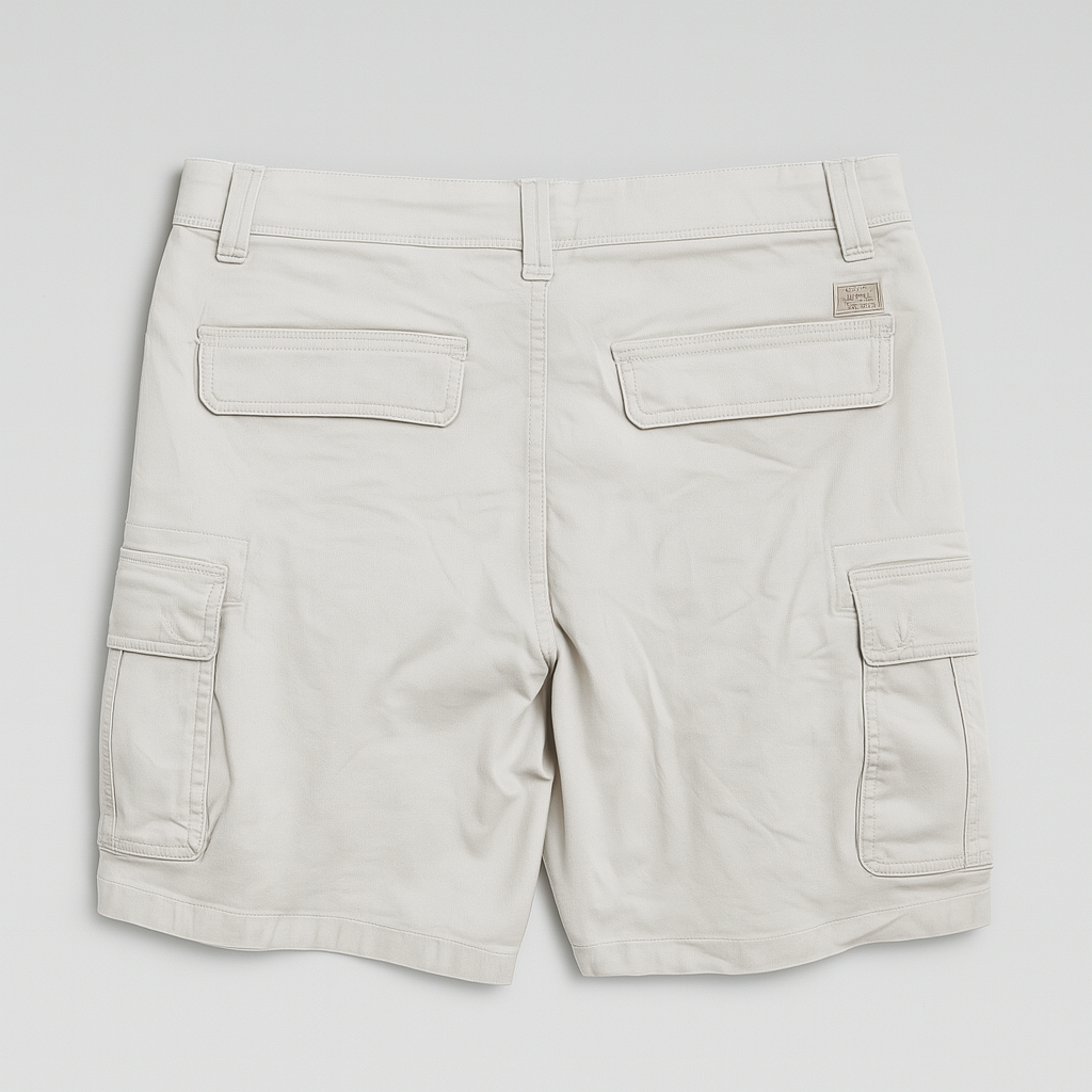 Six Pocket Cargo Denim Shorts