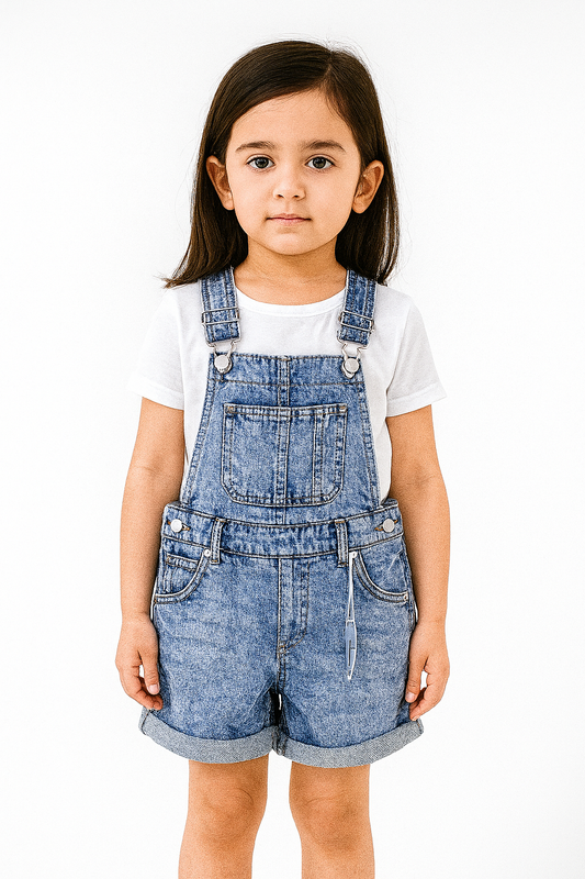 Faded Denim Dungaree