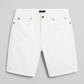 White Cotton Shorts
