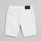 White Cotton Shorts